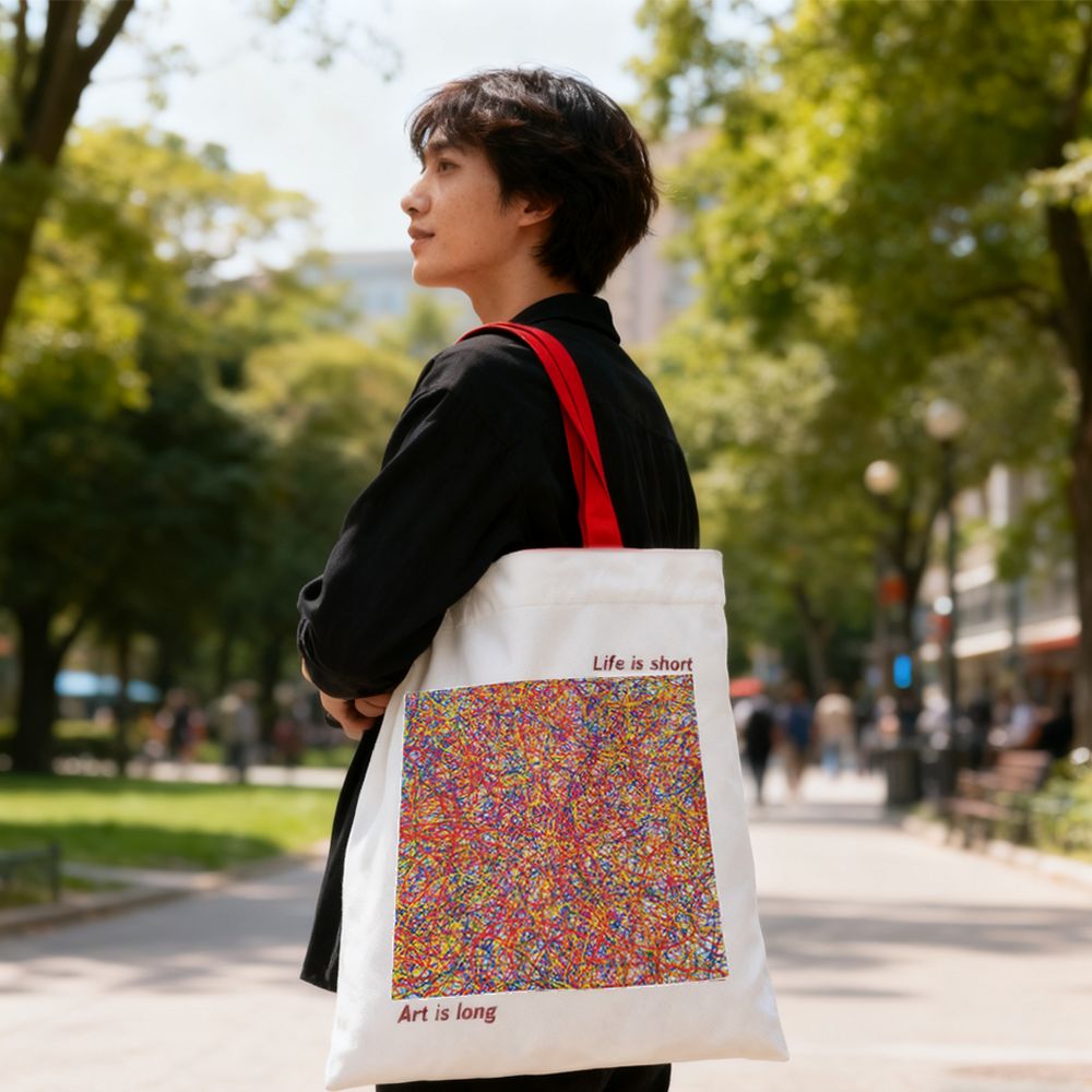 周藝文|日月星 《被困擾的文藝復興》帆佈單肩包 The Troubled Renaissance Canvas Shoulder Bag