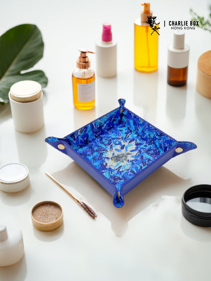 周藝文| 日月星《孤寂與繁華》皮質收納折疊盤 Solitude and Prosperity Vegan Leather Foldable Catchall Tray