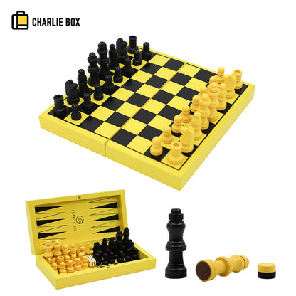 【三合一折疊棋盤】3-in-1 Board Game Set