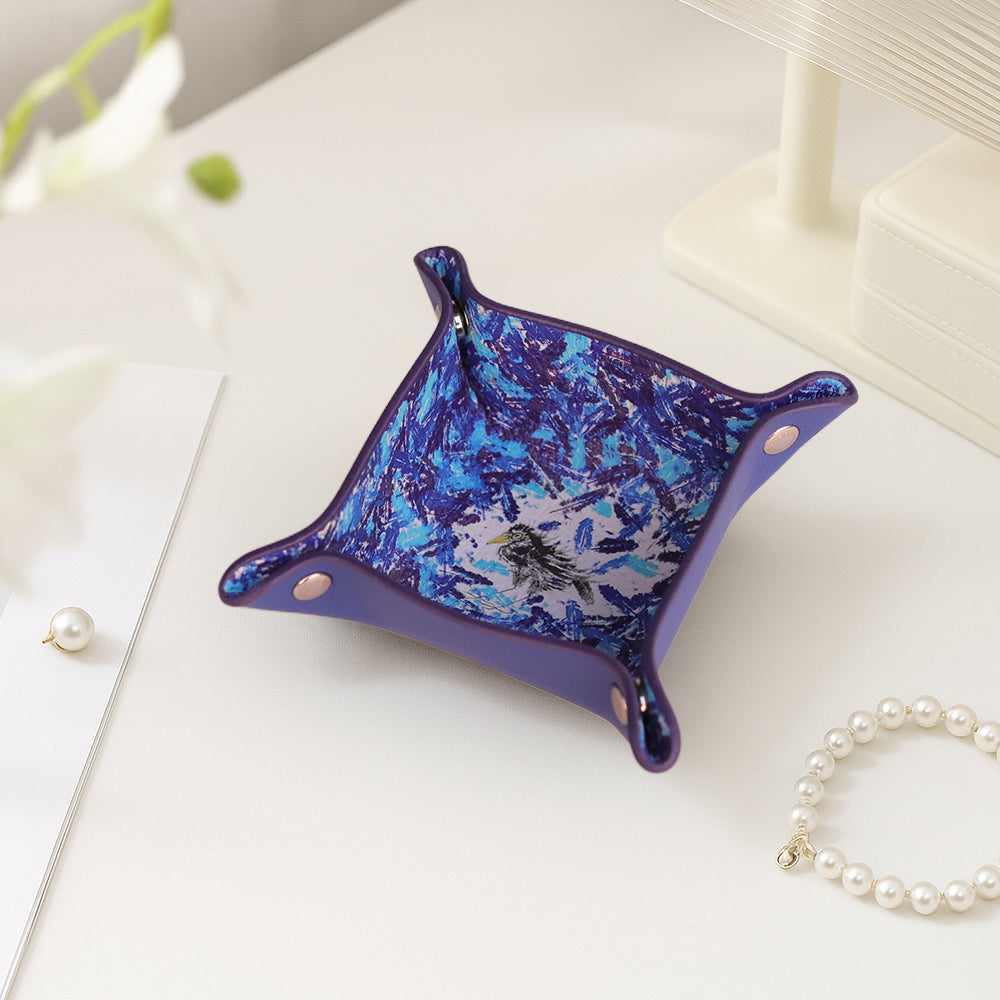 周藝文 |日月星《孤寂與繁華》迷你皮質收納折疊盤Solitude and Prosperity Mini Vegan Leather Foldable Catchall Tray