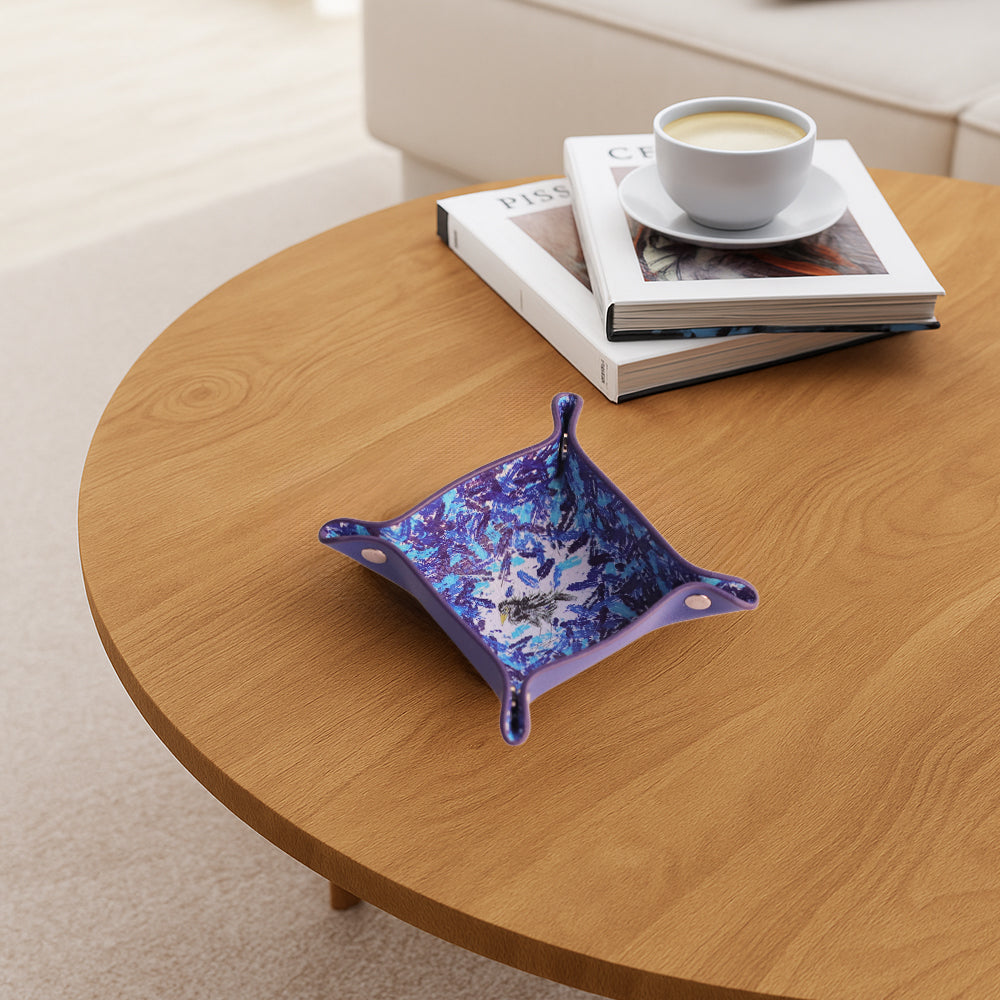 周藝文 |日月星《孤寂與繁華》迷你皮質收納折疊盤Solitude and Prosperity Mini Vegan Leather Foldable Catchall Tray