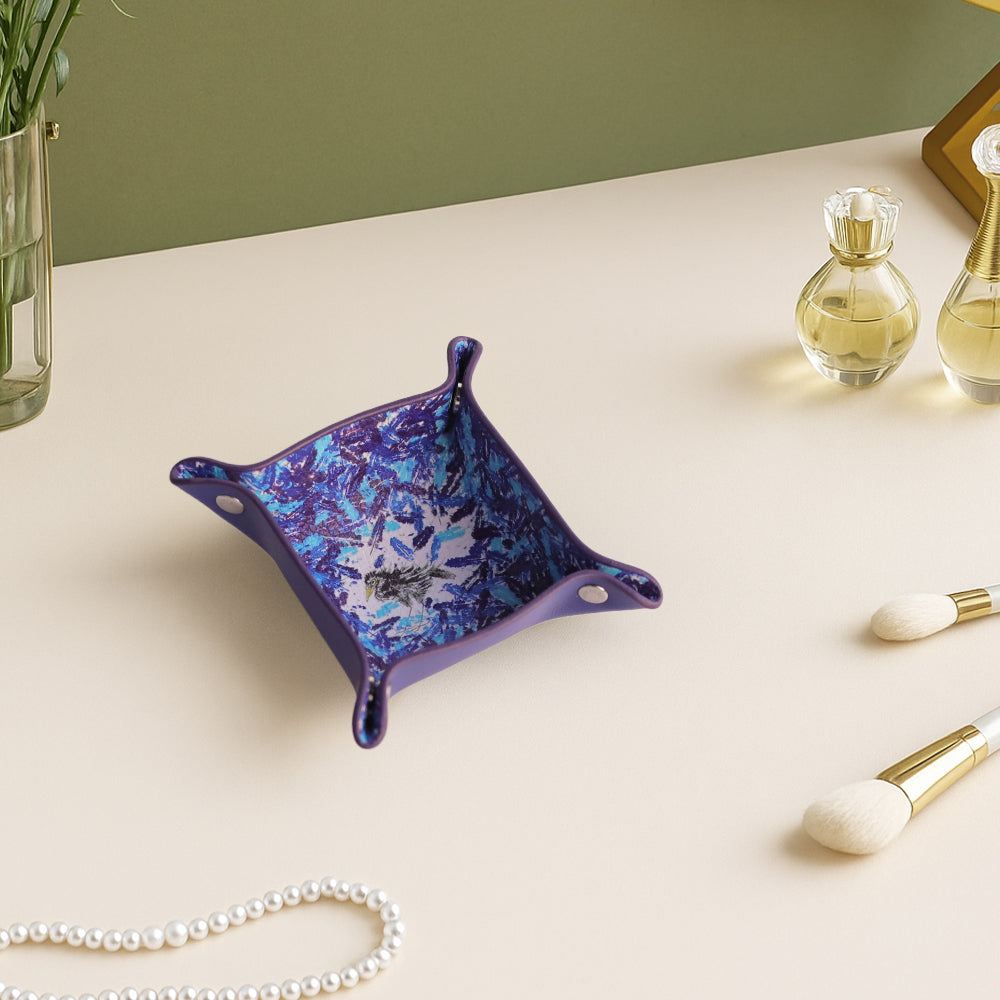 周藝文 |日月星《孤寂與繁華》迷你皮質收納折疊盤Solitude and Prosperity Mini Vegan Leather Foldable Catchall Tray