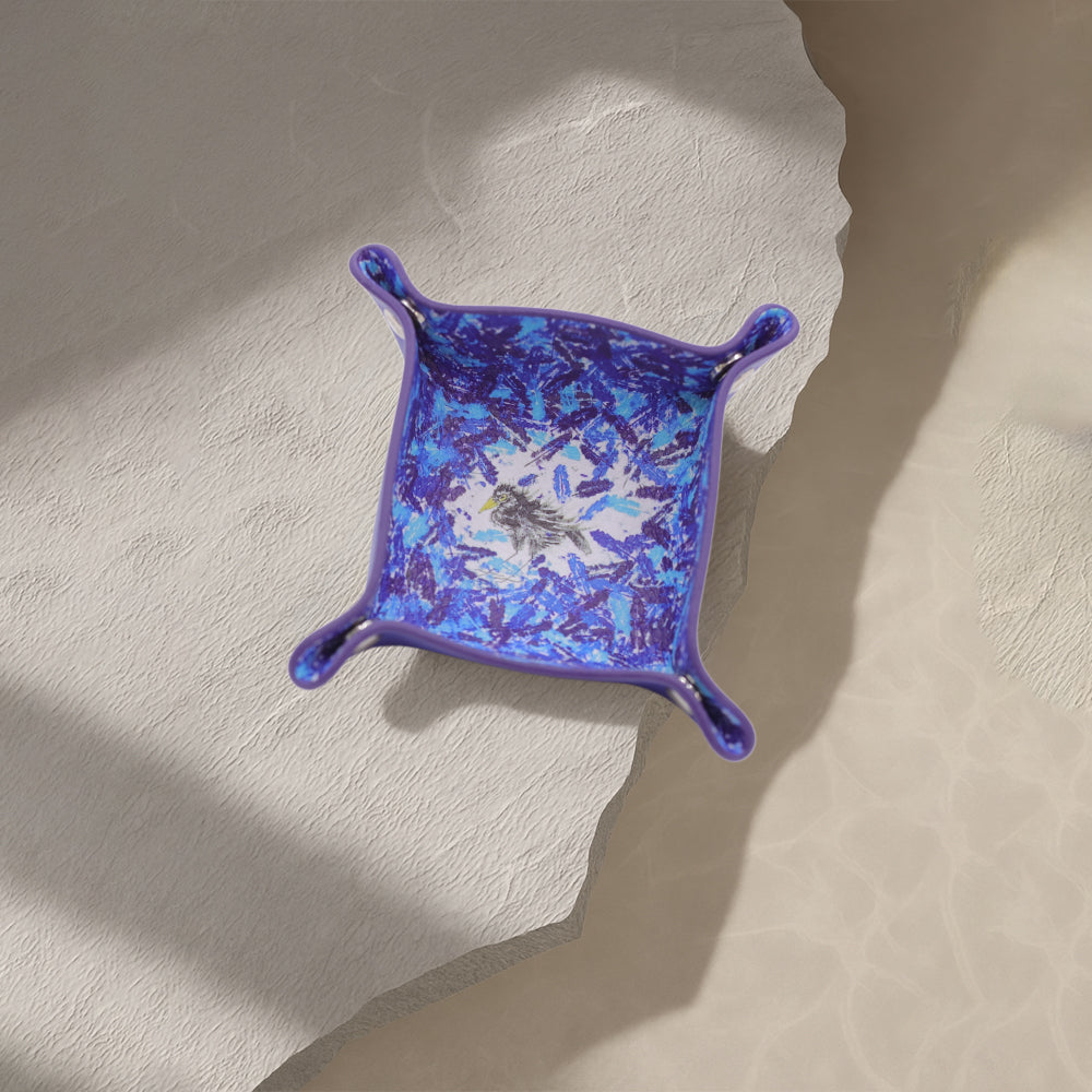 周藝文 |日月星《孤寂與繁華》迷你皮質收納折疊盤Solitude and Prosperity Mini Vegan Leather Foldable Catchall Tray