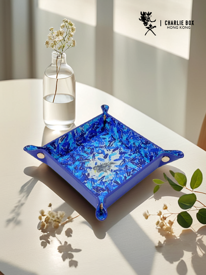 周藝文| 日月星《孤寂與繁華》皮質收納折疊盤 Solitude and Prosperity Vegan Leather Foldable Catchall Tray