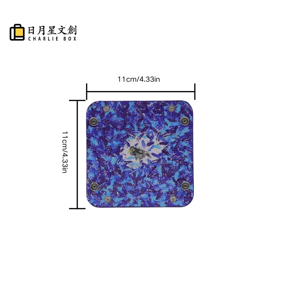 周藝文 |日月星《孤寂與繁華》迷你皮質收納折疊盤Solitude and Prosperity Mini Vegan Leather Foldable Catchall Tray