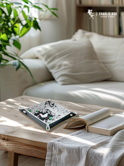 周藝文|日月星 《和平禮贊》皮質收納折疊盤Hymn to Peace Leather Vegan Foldable Catchall Tray