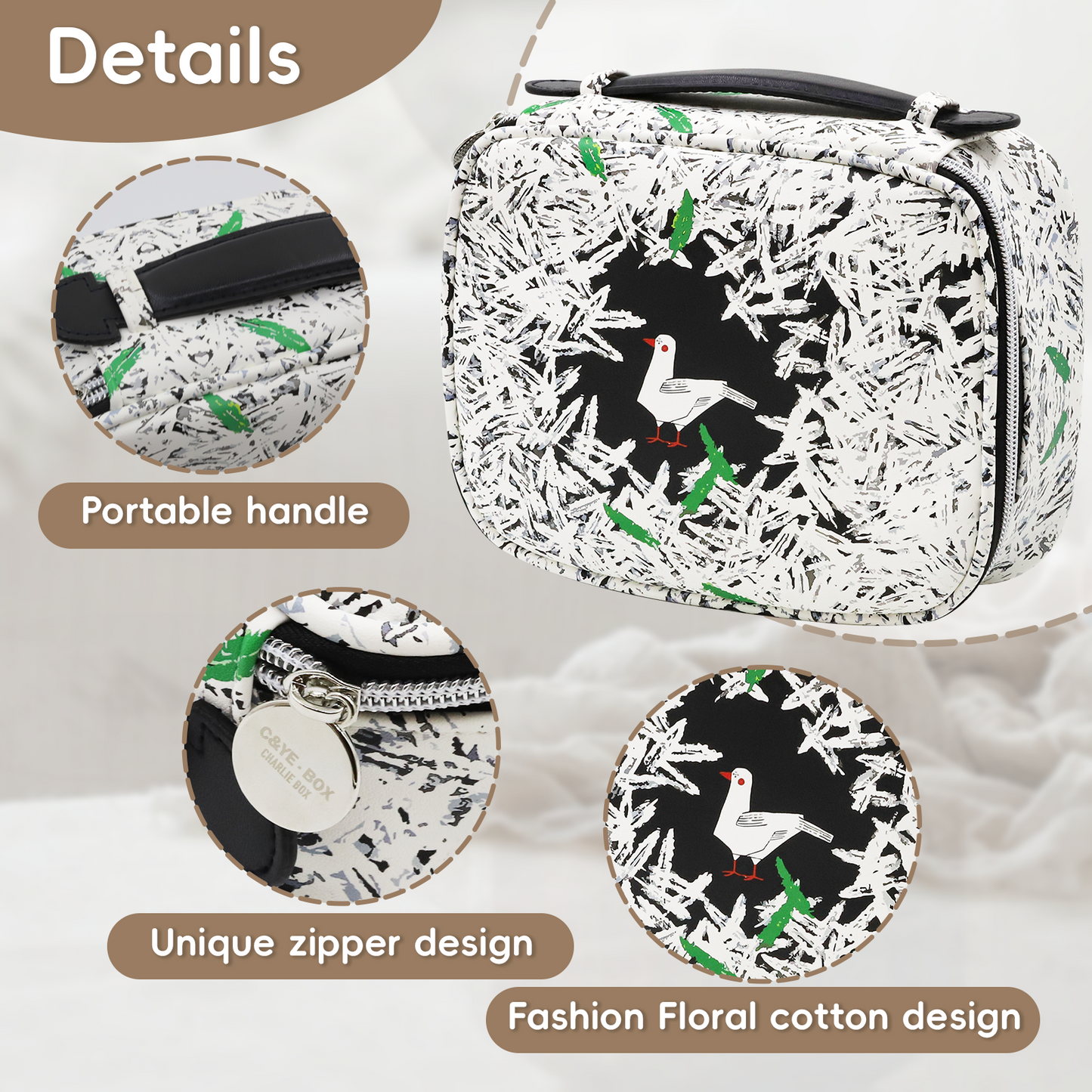 周藝文|日月星 《和平禮讚》收纳化妆包Hymn to Peace Cosmetic Organizer Bag