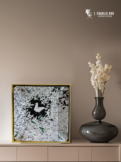 周藝文|日月星 《和平禮贊》皮質收納折疊盤Hymn to Peace Leather Vegan Foldable Catchall Tray