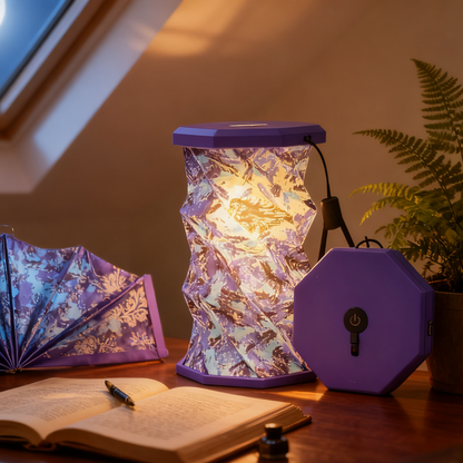 周藝文|日月星 《孤寂與繁華》迷你折疊燈Solitude And Prosperity Mini Folding Lamp