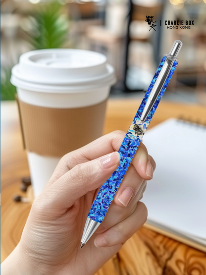 周藝文|日月星 《孤寂與繁華》金屬簽字筆 《Solitude and Prosperity》 metal signature pen