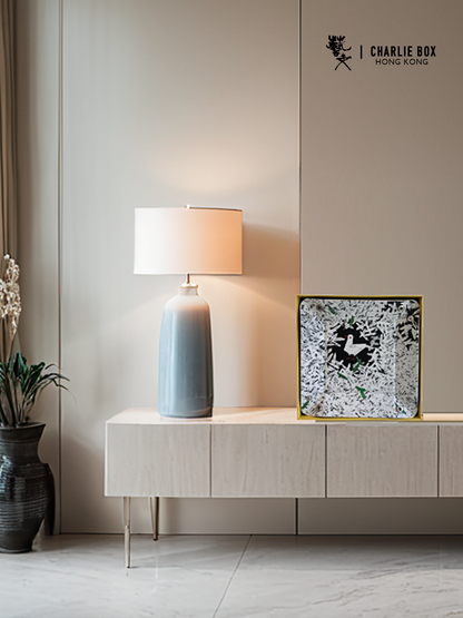 周藝文|日月星 《和平禮贊》皮質收納折疊盤Hymn to Peace Leather Vegan Foldable Catchall Tray