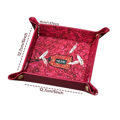 周藝文|日月星 《吉祥如意》皮質收納折疊盤 Amulet of Auspiciousness Vegan Leather Foldable Catchall Tray