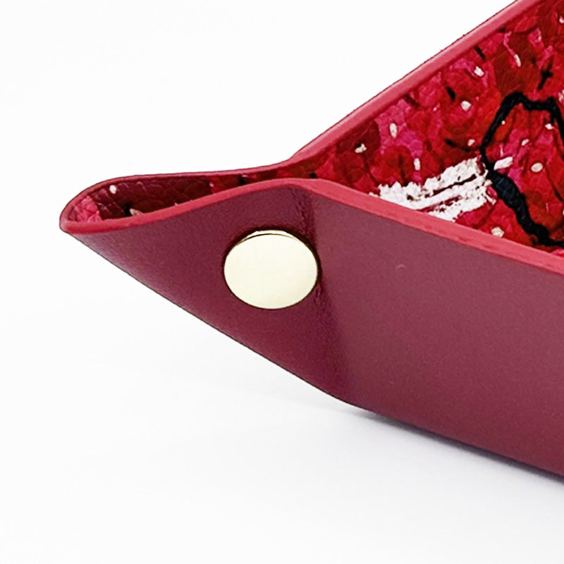 周藝文|日月星 《吉祥如意》皮質收納折疊盤 Amulet of Auspiciousness Vegan Leather Foldable Catchall Tray