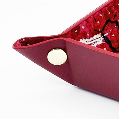 周藝文|日月星 《吉祥如意》皮質收納折疊盤 Amulet of Auspiciousness Vegan Leather Foldable Catchall Tray