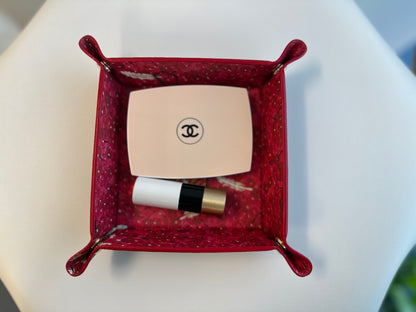 周藝文|日月星 《吉祥如意》皮質收納折疊盤 Amulet of Auspiciousness Vegan Leather Foldable Catchall Tray