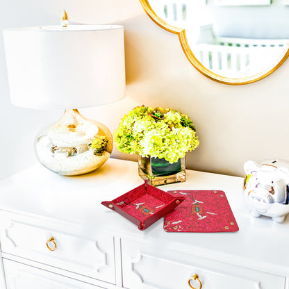 周藝文|日月星 《吉祥如意》皮質收納折疊盤 Amulet of Auspiciousness Vegan Leather Foldable Catchall Tray