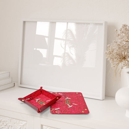 周藝文|日月星 《吉祥如意》皮質收納折疊盤 Amulet of Auspiciousness Vegan Leather Foldable Catchall Tray